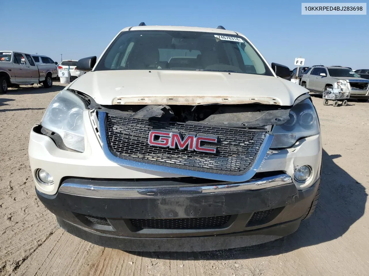 2011 GMC Acadia Sle VIN: 1GKKRPED4BJ283698 Lot: 74678314