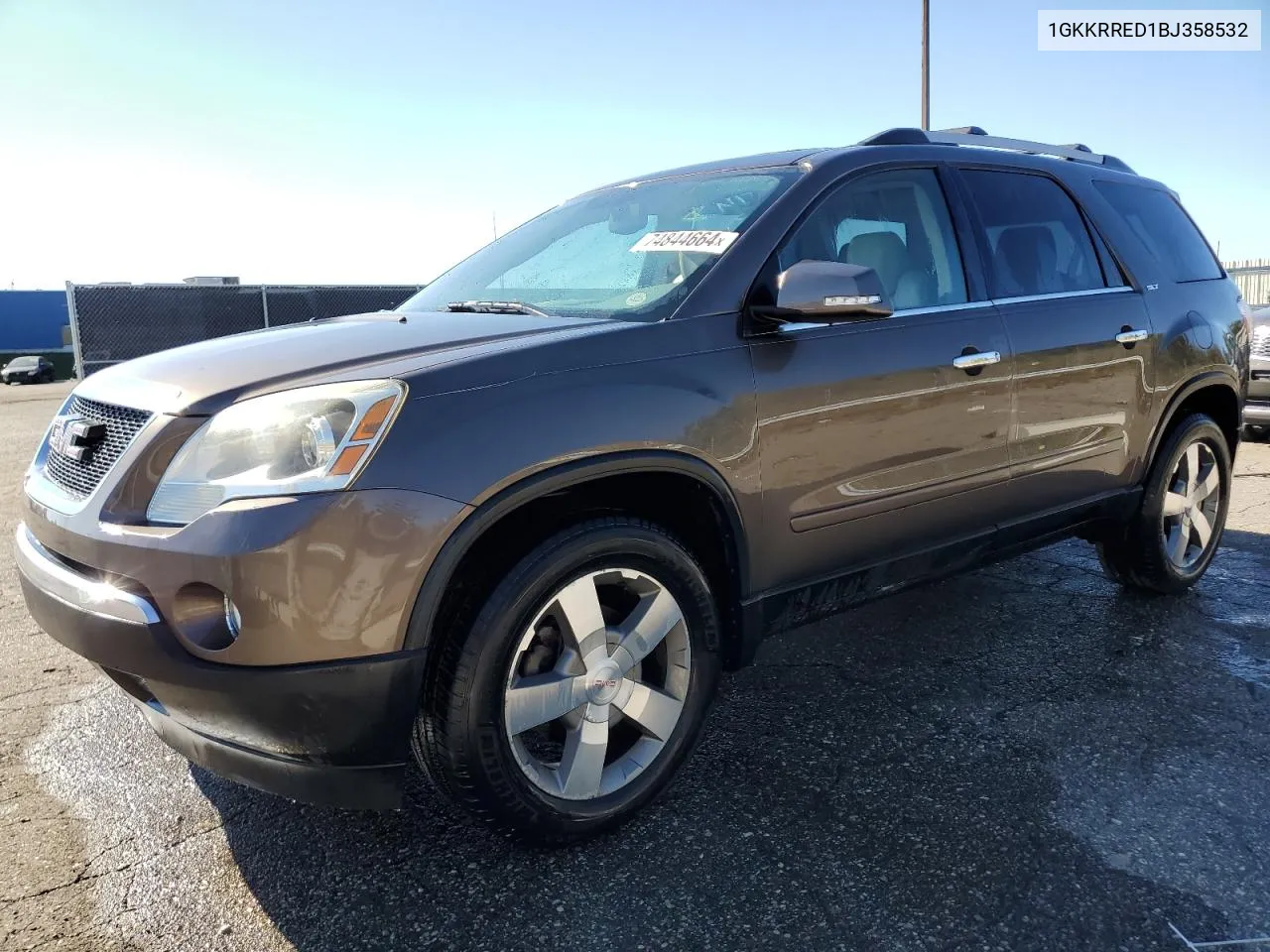 2011 GMC Acadia Slt-1 VIN: 1GKKRRED1BJ358532 Lot: 74844664