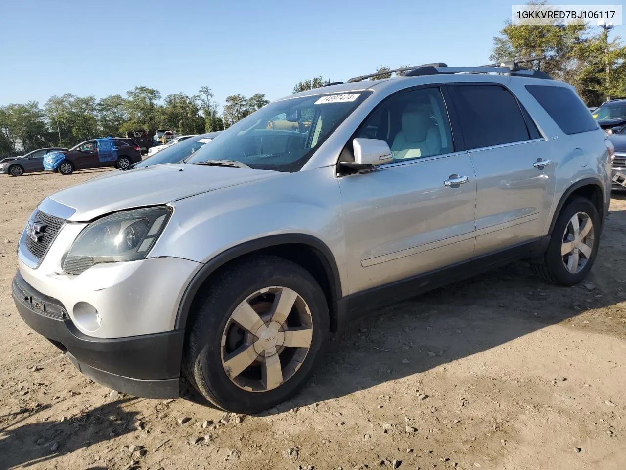 2011 GMC Acadia Slt-1 VIN: 1GKKVRED7BJ106117 Lot: 74897474