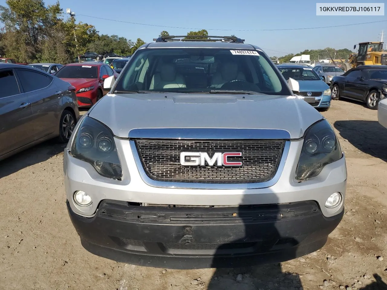 2011 GMC Acadia Slt-1 VIN: 1GKKVRED7BJ106117 Lot: 74897474