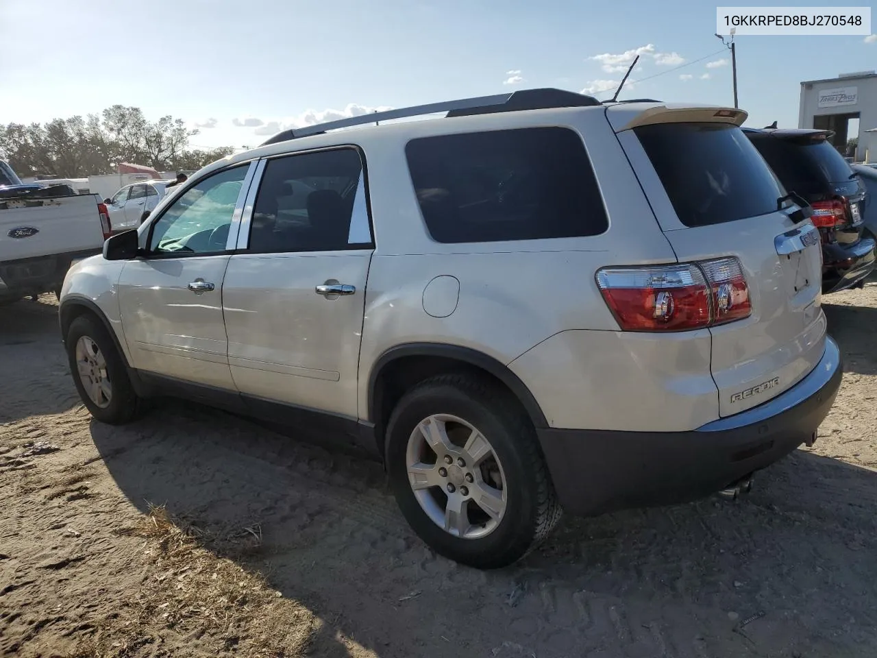 2011 GMC Acadia Sle VIN: 1GKKRPED8BJ270548 Lot: 74909014