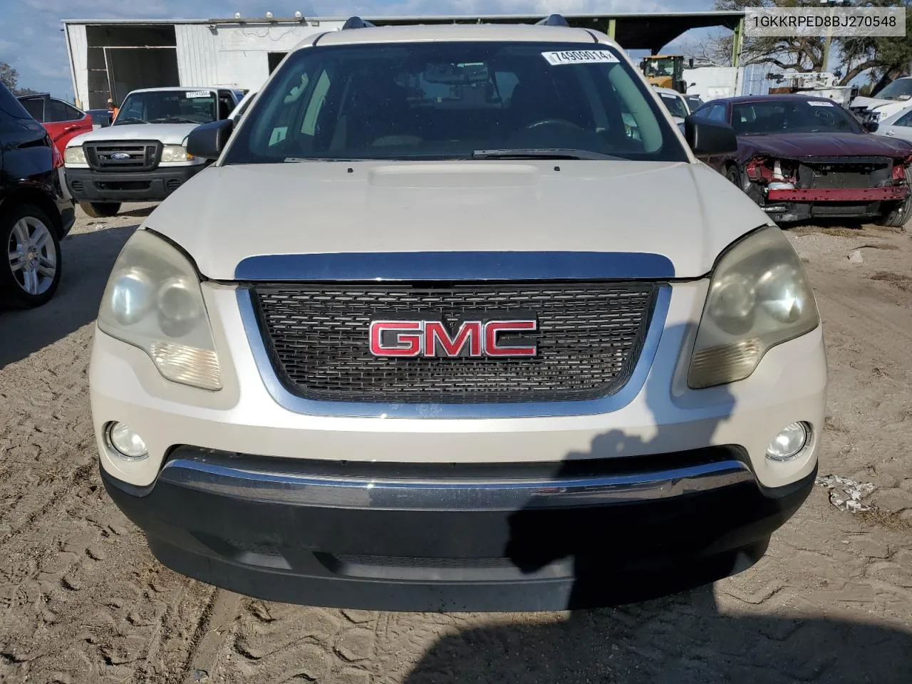 2011 GMC Acadia Sle VIN: 1GKKRPED8BJ270548 Lot: 74909014