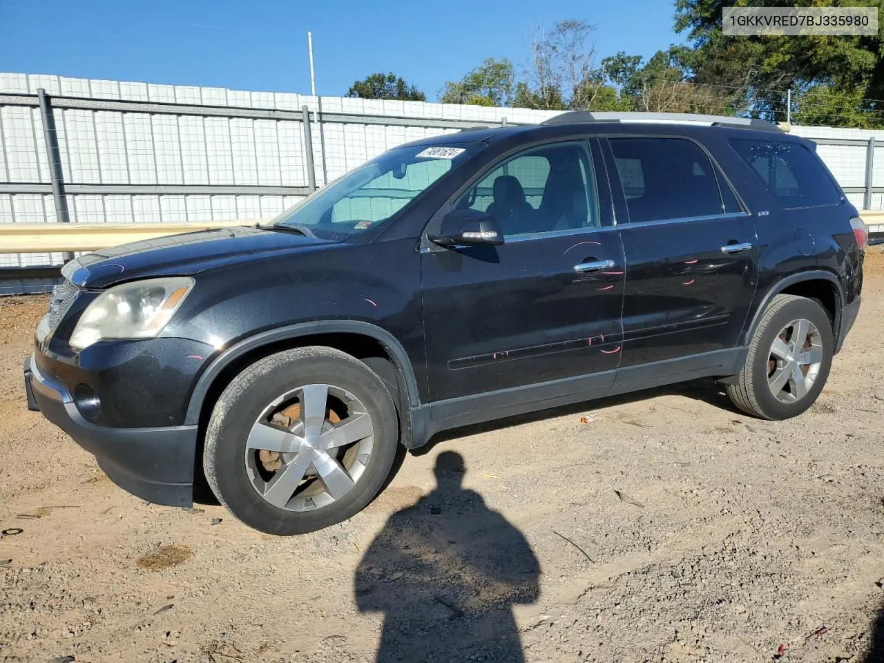 2011 GMC Acadia Slt-1 VIN: 1GKKVRED7BJ335980 Lot: 74981624