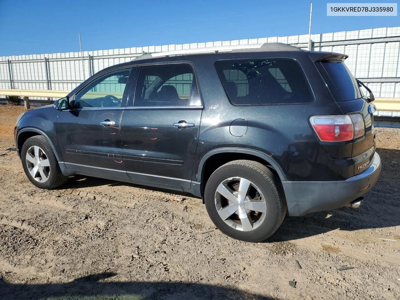 2011 GMC Acadia Slt-1 VIN: 1GKKVRED7BJ335980 Lot: 74981624