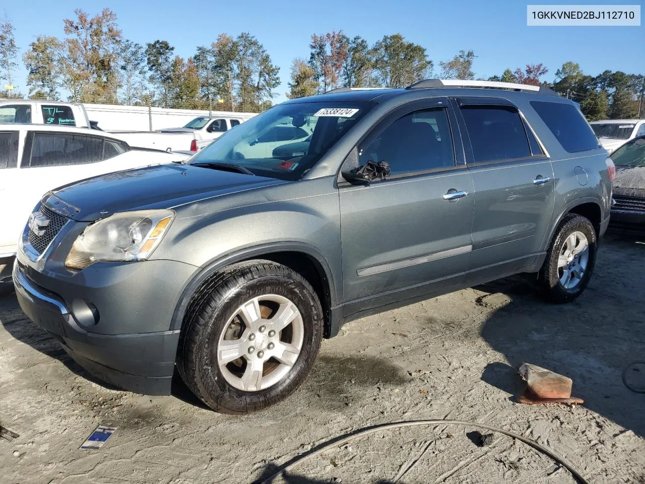 2011 GMC Acadia Sle VIN: 1GKKVNED2BJ112710 Lot: 75338124