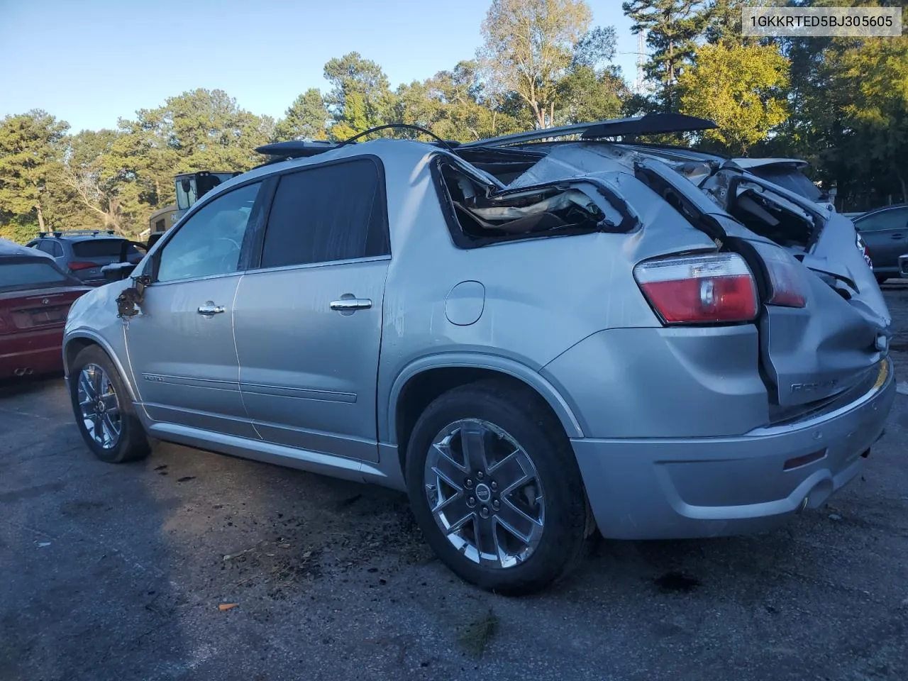 2011 GMC Acadia Denali VIN: 1GKKRTED5BJ305605 Lot: 75367224