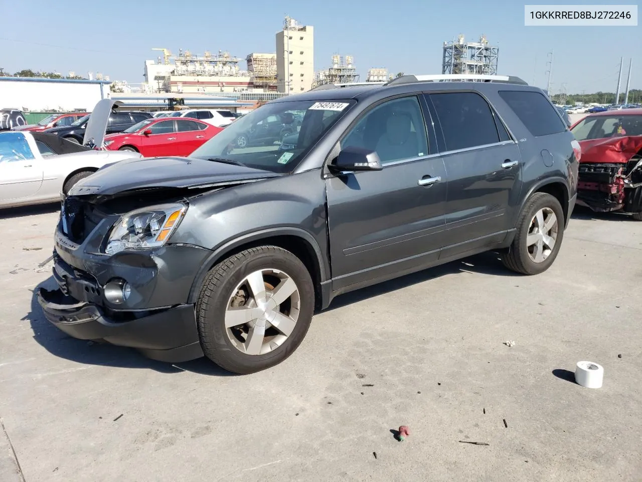 2011 GMC Acadia Slt-1 VIN: 1GKKRRED8BJ272246 Lot: 75497674