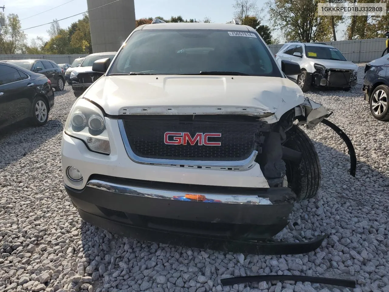 2011 GMC Acadia Sle VIN: 1GKKRPED1BJ332808 Lot: 75657814