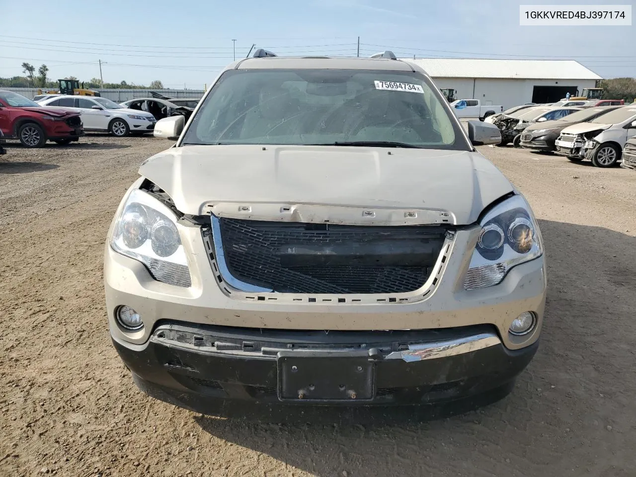 2011 GMC Acadia Slt-1 VIN: 1GKKVRED4BJ397174 Lot: 75694734