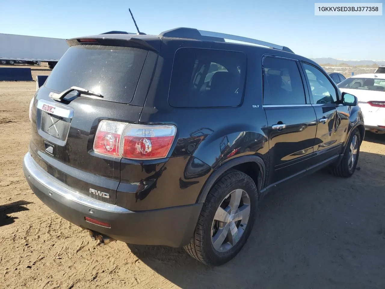 2011 GMC Acadia Slt-2 VIN: 1GKKVSED3BJ377358 Lot: 76133134