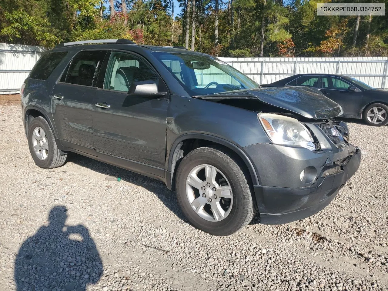 2011 GMC Acadia Sle VIN: 1GKKRPED6BJ364752 Lot: 77393984