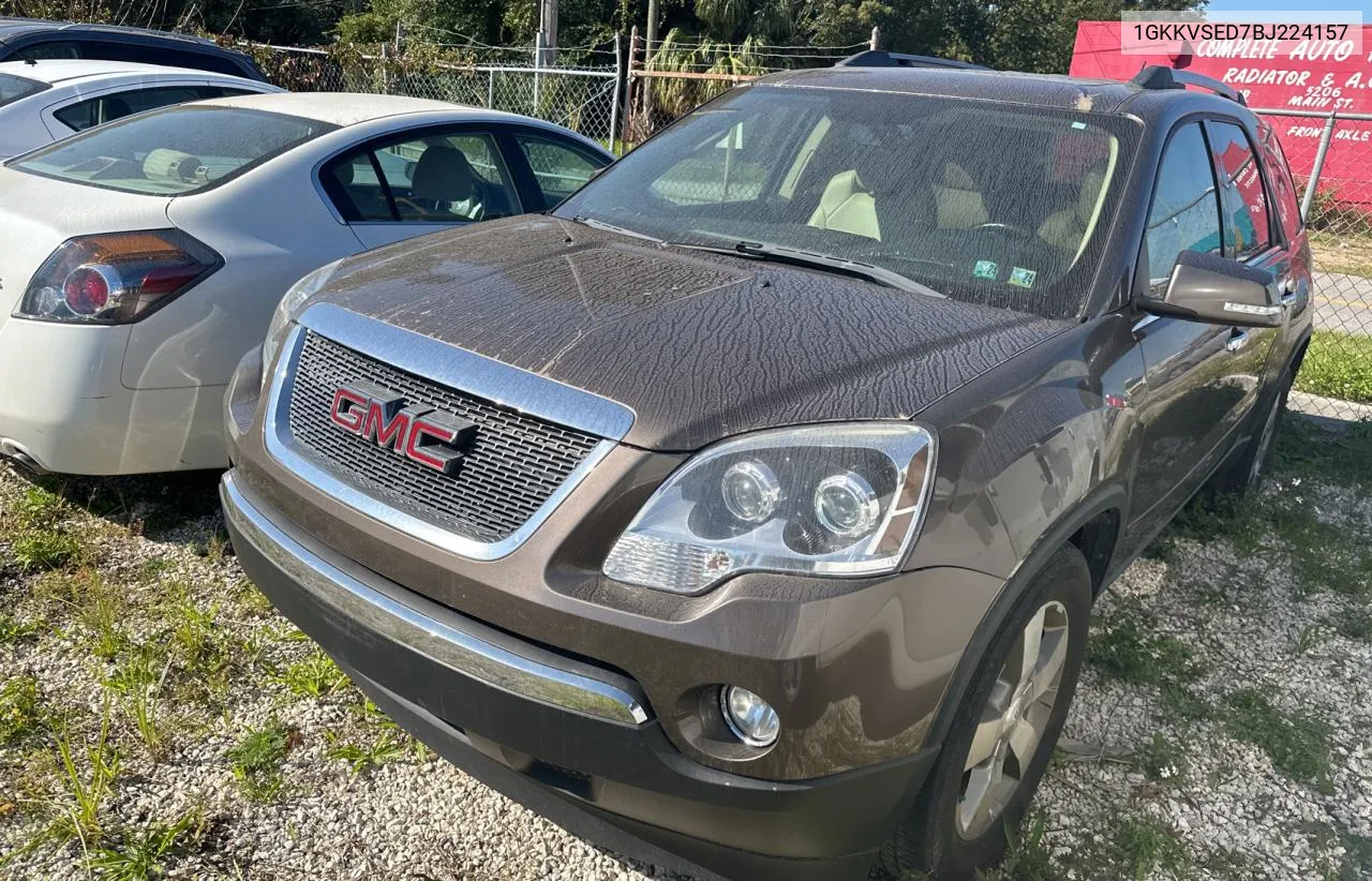 2011 GMC Acadia Slt-2 VIN: 1GKKVSED7BJ224157 Lot: 78056694