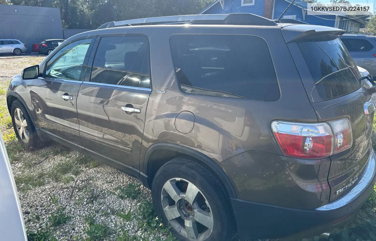 2011 GMC Acadia Slt-2 VIN: 1GKKVSED7BJ224157 Lot: 78056694