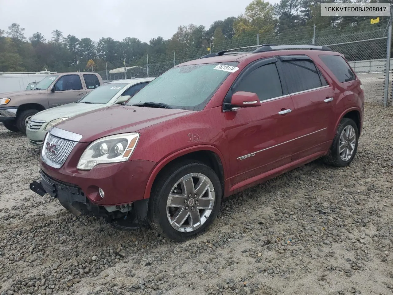 2011 GMC Acadia Denali VIN: 1GKKVTED0BJ208047 Lot: 78218174