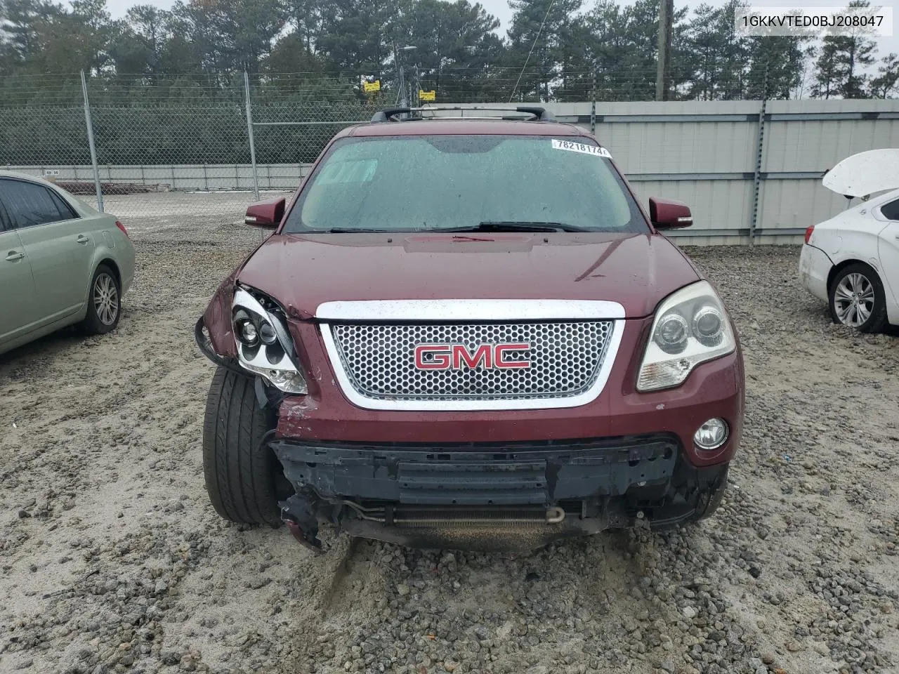 2011 GMC Acadia Denali VIN: 1GKKVTED0BJ208047 Lot: 78218174