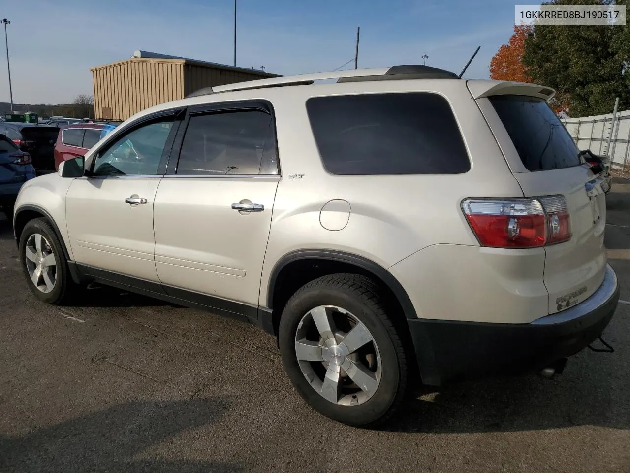 2011 GMC Acadia Slt-1 VIN: 1GKKRRED8BJ190517 Lot: 78688104