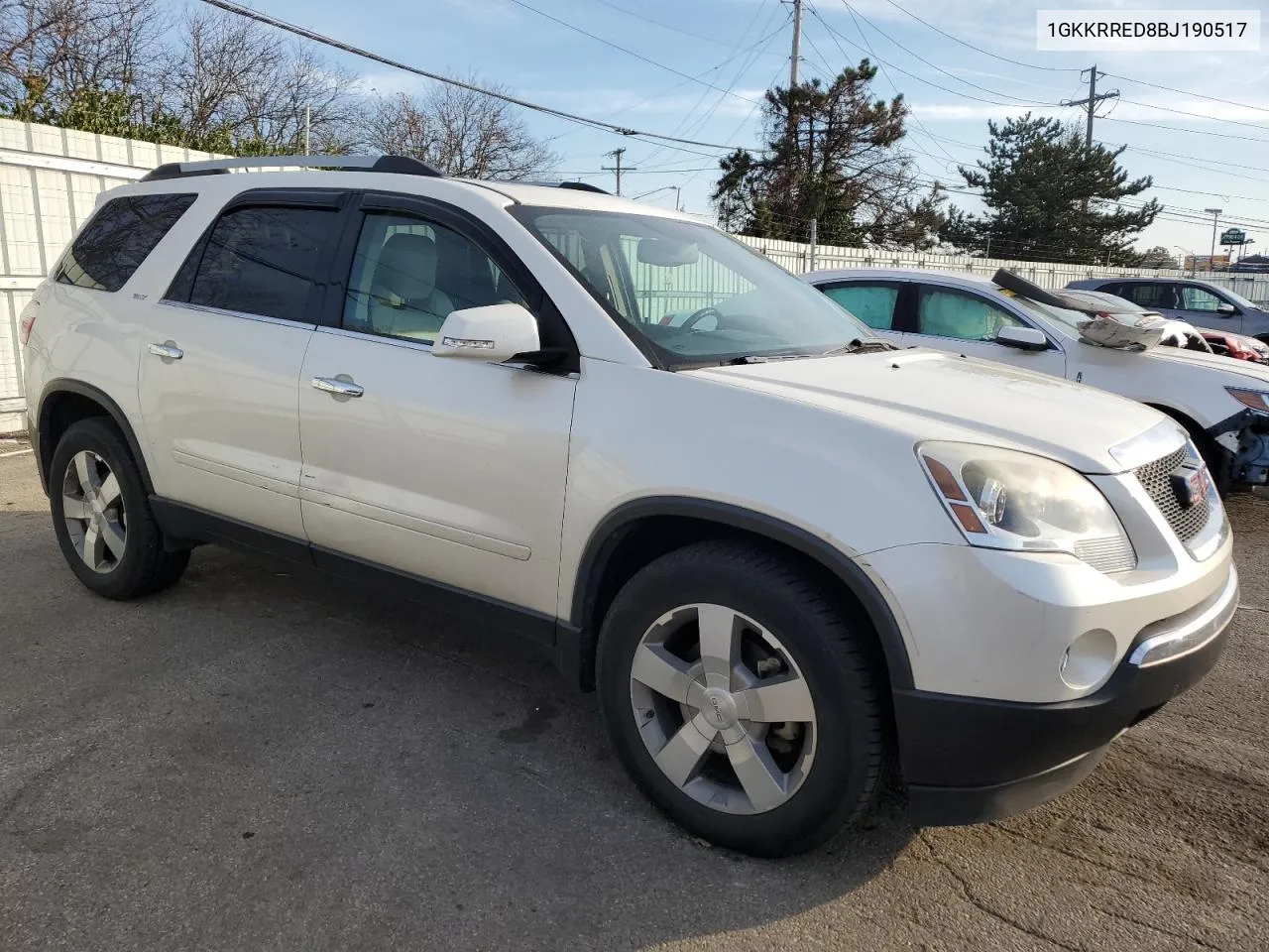 2011 GMC Acadia Slt-1 VIN: 1GKKRRED8BJ190517 Lot: 78688104