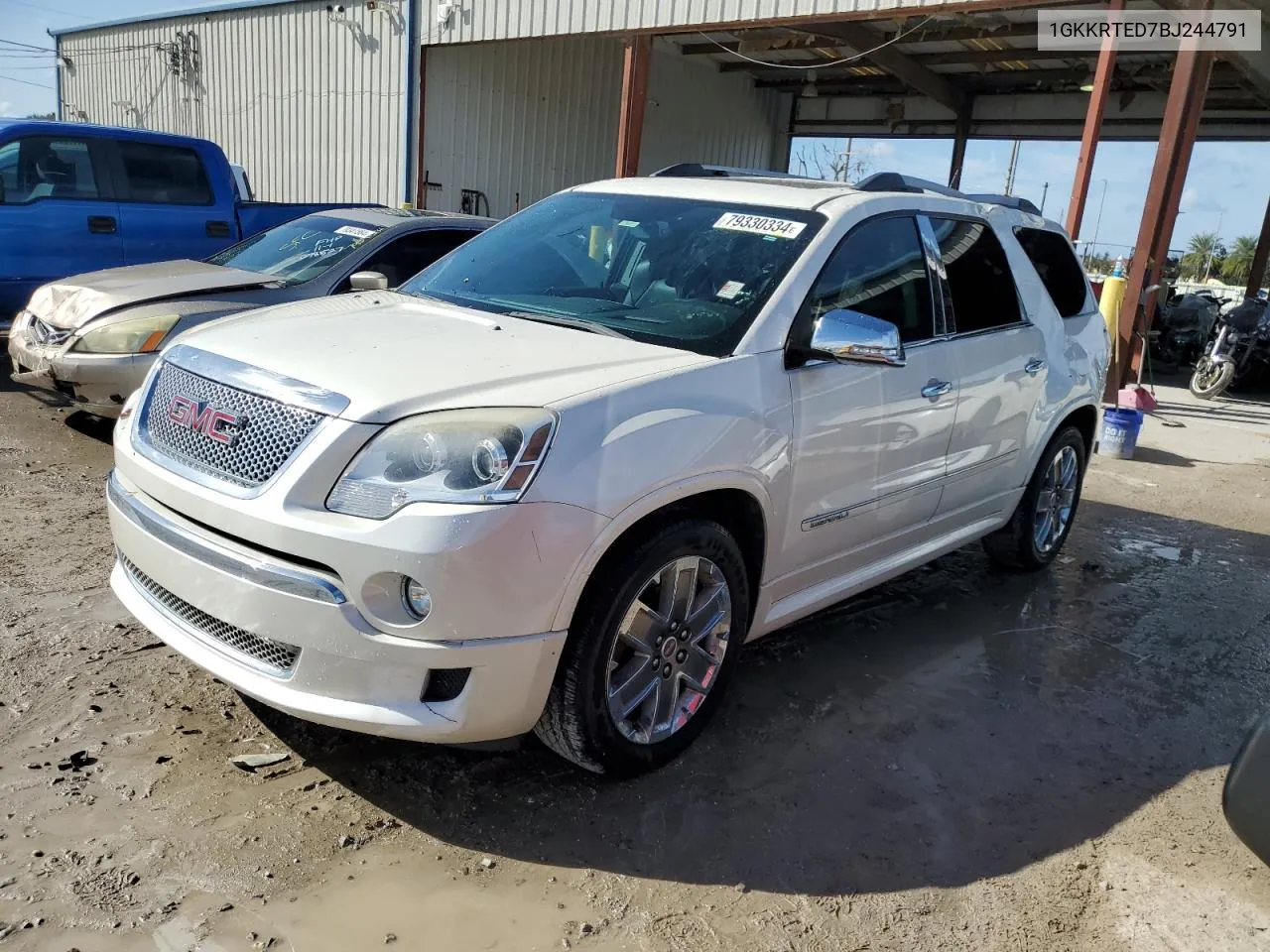 2011 GMC Acadia Denali VIN: 1GKKRTED7BJ244791 Lot: 79330334