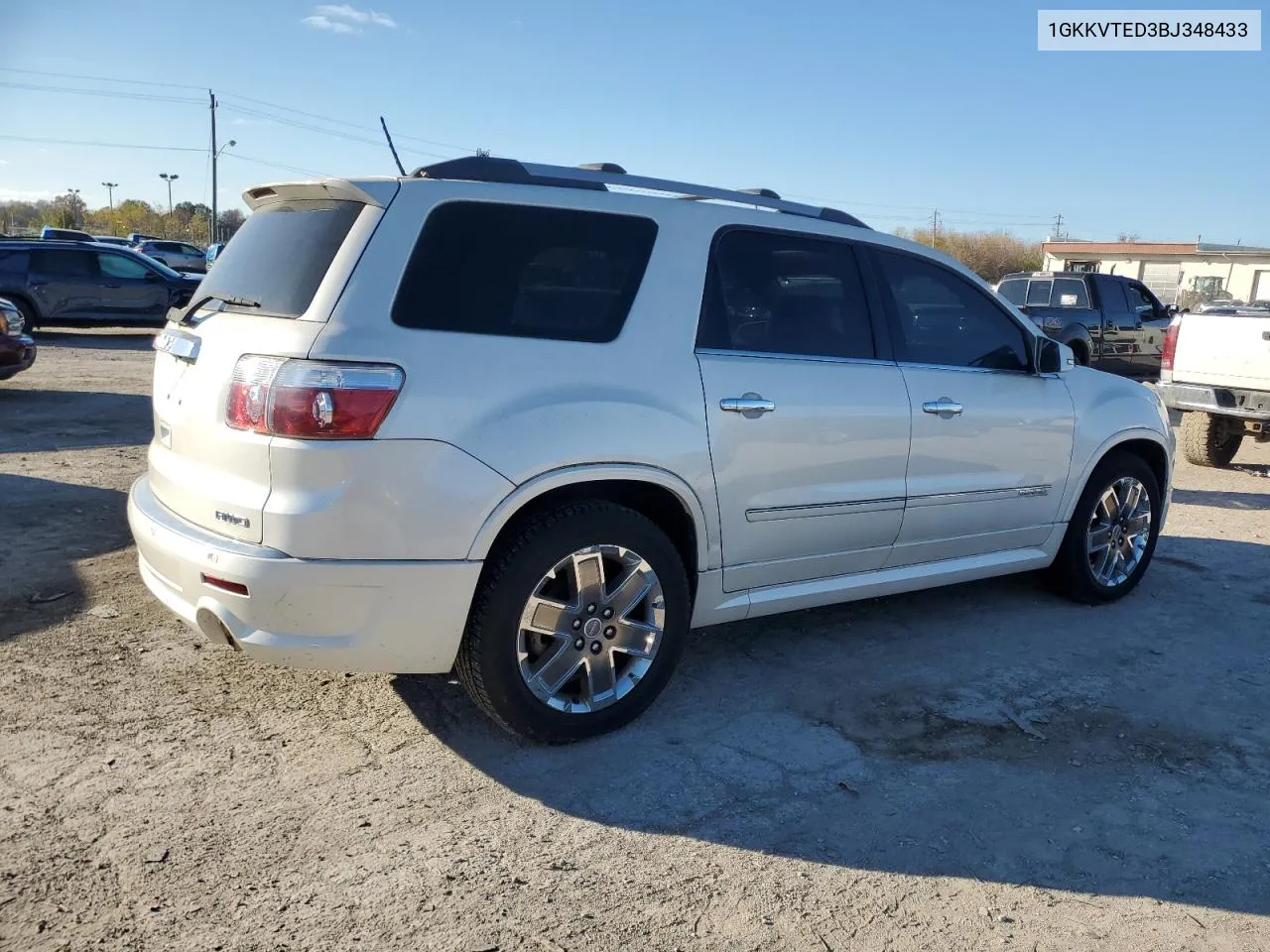 2011 GMC Acadia Denali VIN: 1GKKVTED3BJ348433 Lot: 79654894