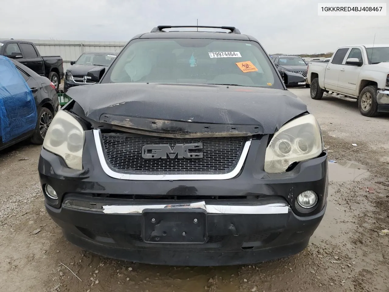 2011 GMC Acadia Slt-1 VIN: 1GKKRRED4BJ408467 Lot: 79974464