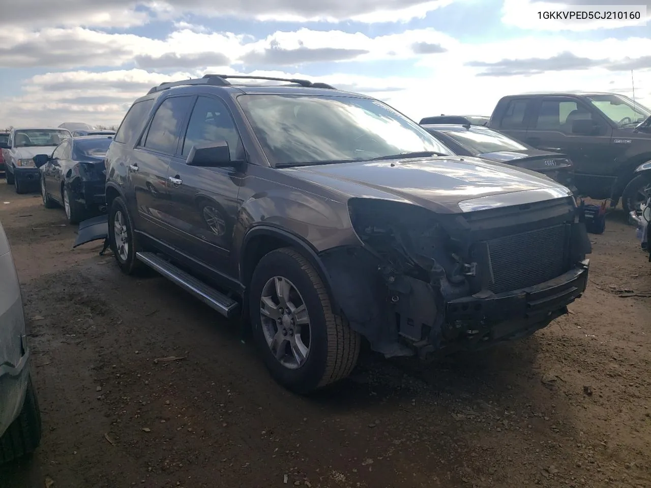 1GKKVPED5CJ210160 2012 GMC Acadia Sle