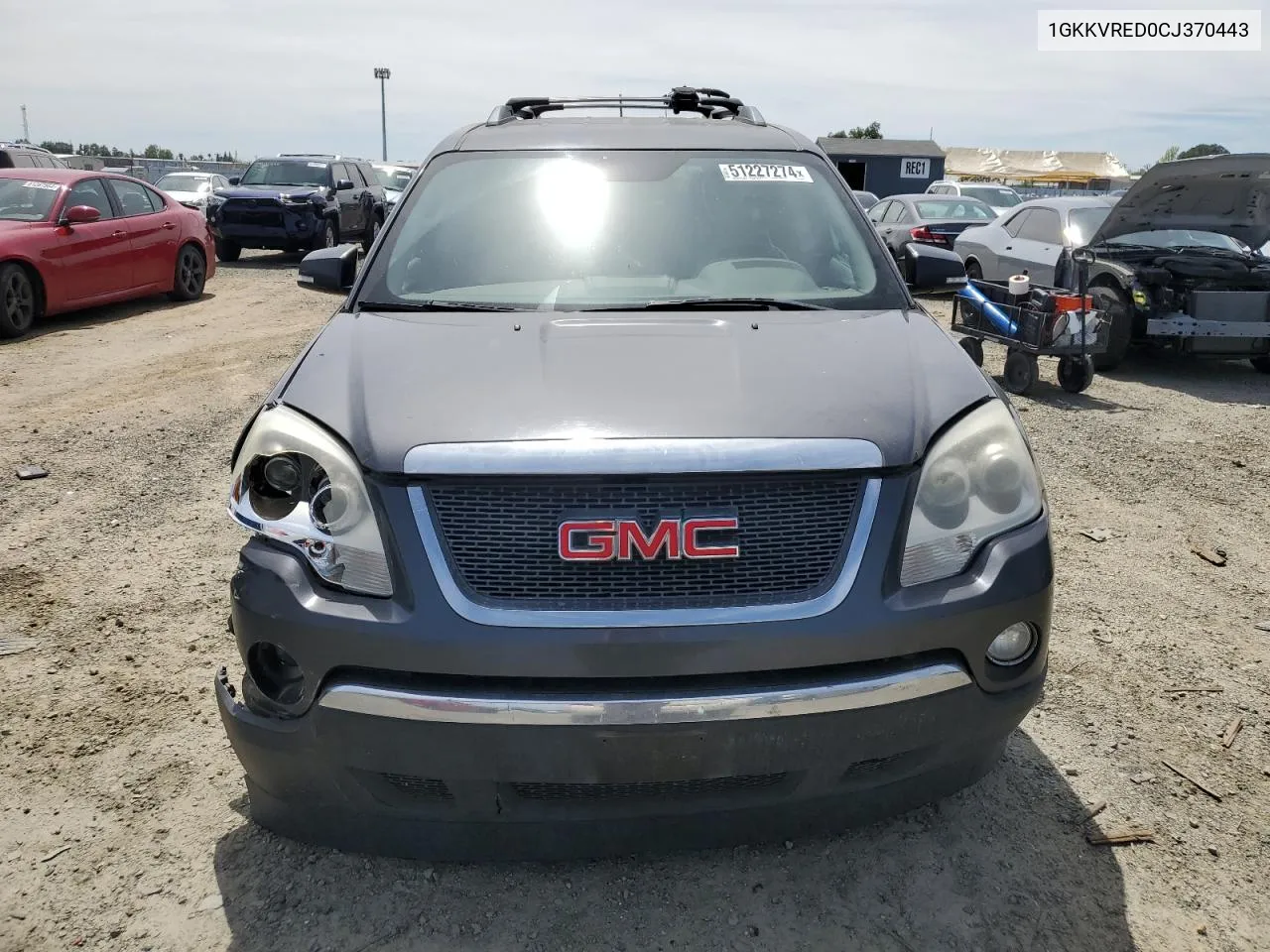 2012 GMC Acadia Slt-1 VIN: 1GKKVRED0CJ370443 Lot: 51227274