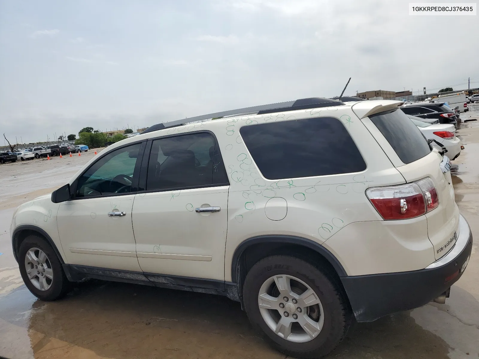 2012 GMC Acadia Sle VIN: 1GKKRPED8CJ376435 Lot: 57257784