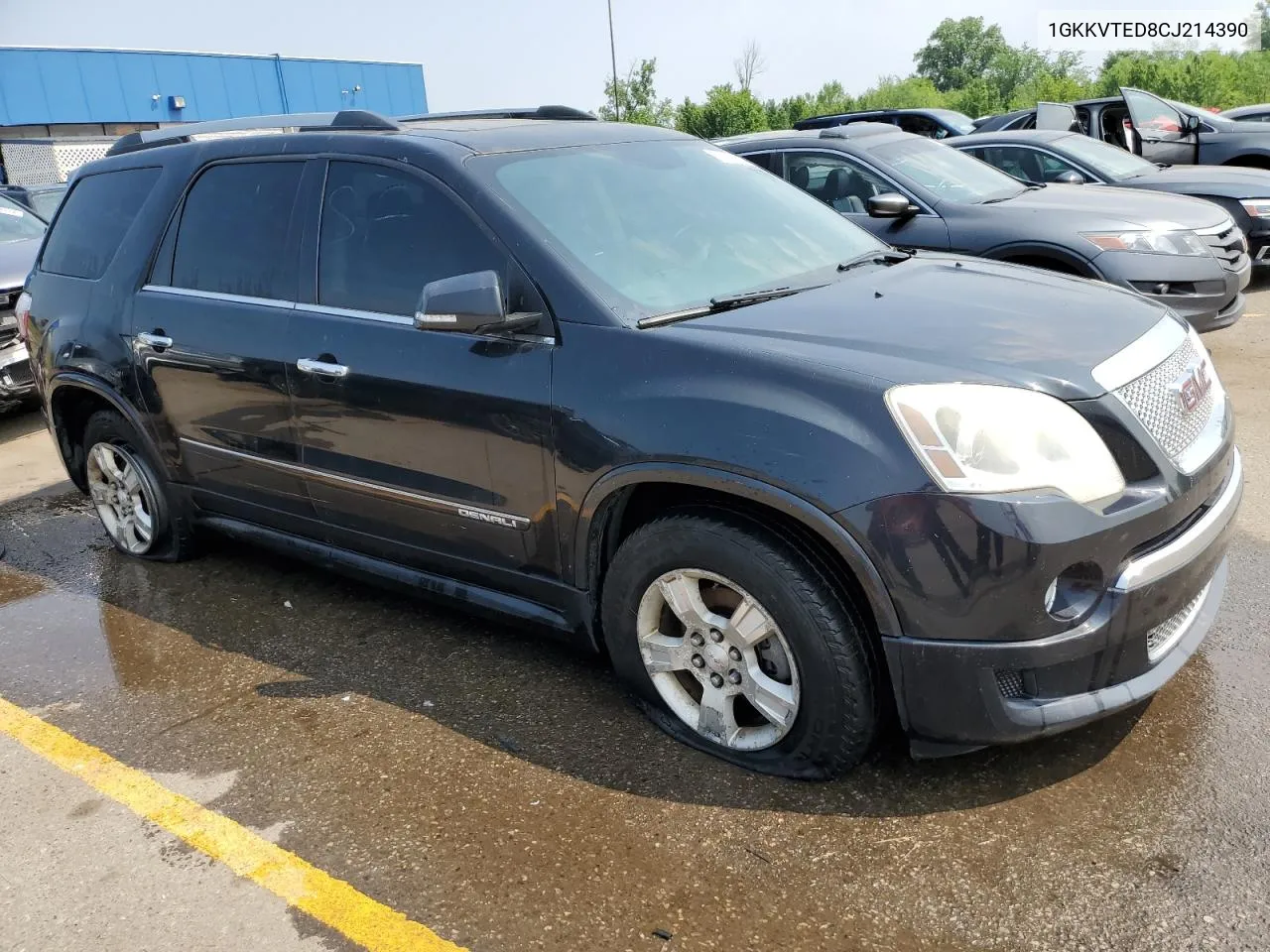 2012 GMC Acadia Denali VIN: 1GKKVTED8CJ214390 Lot: 59273774