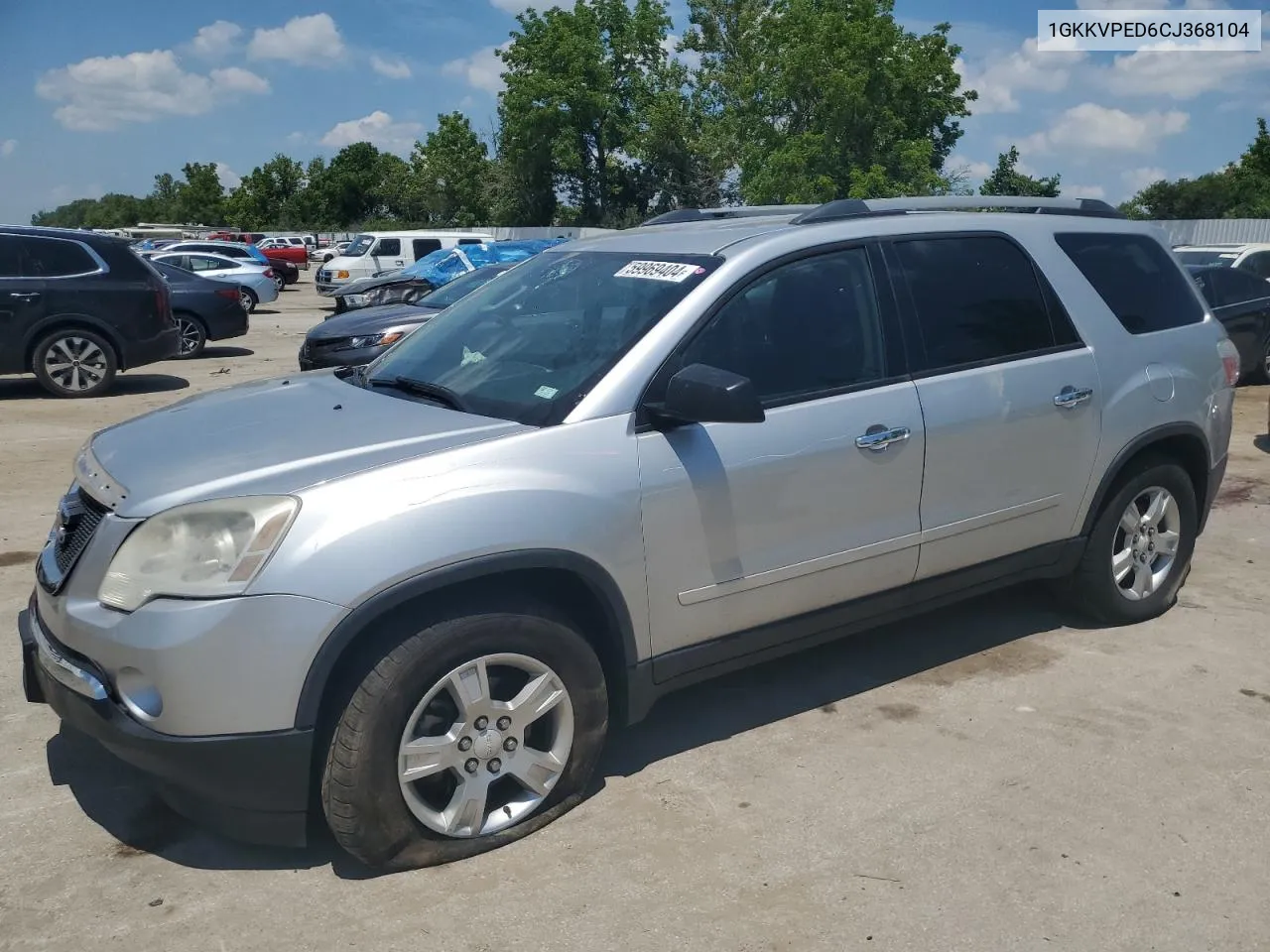 2012 GMC Acadia Sle VIN: 1GKKVPED6CJ368104 Lot: 59969404