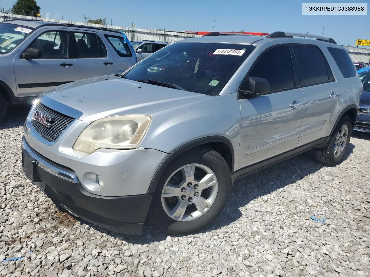 2012 GMC Acadia Sle VIN: 1GKKRPED1CJ388958 Lot: 64830964