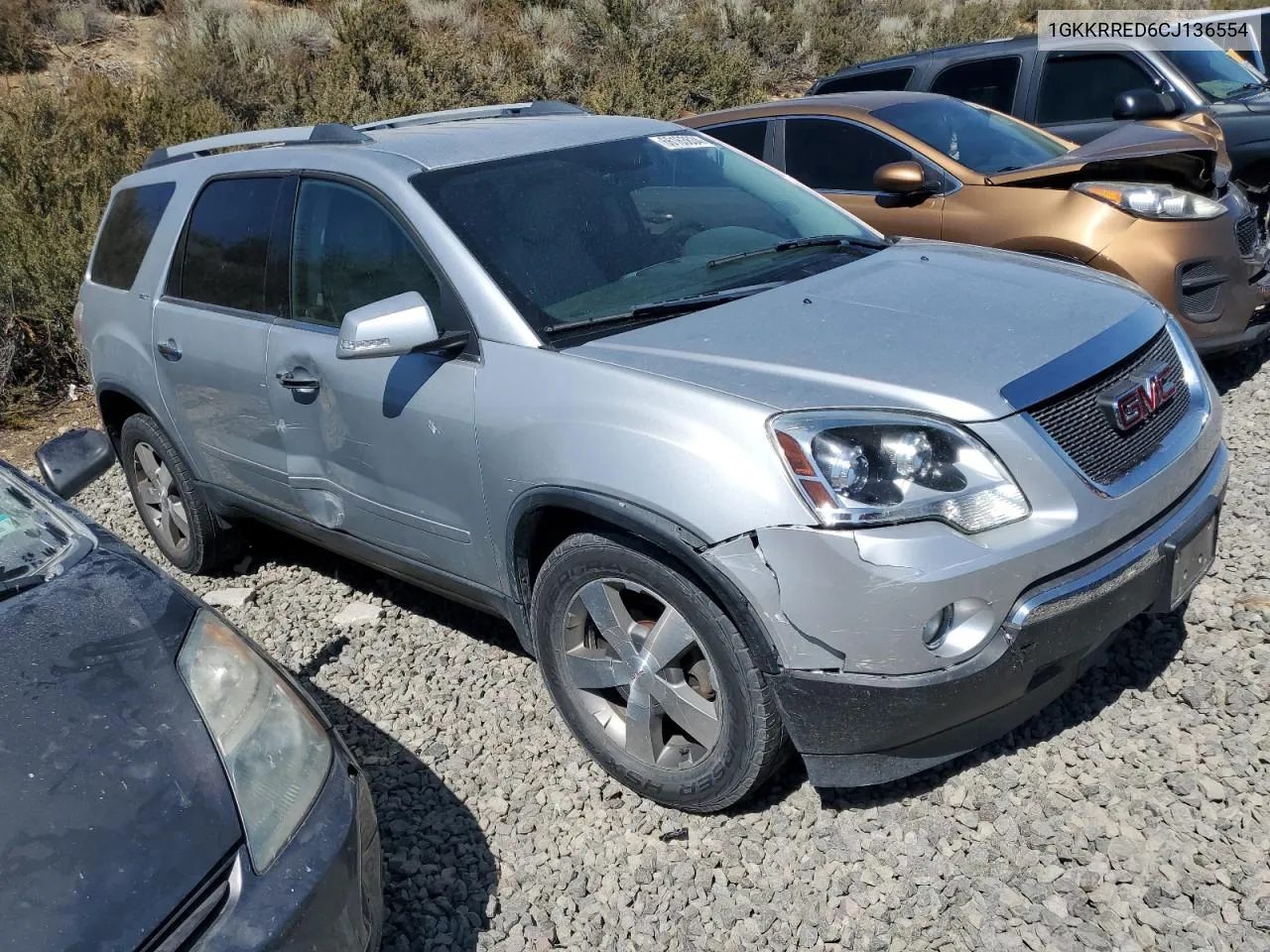 2012 GMC Acadia Slt-1 VIN: 1GKKRRED6CJ136554 Lot: 66163634