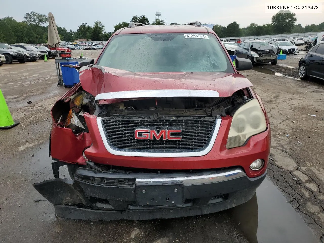 2012 GMC Acadia Sle VIN: 1GKKRNED7CJ213473 Lot: 67383754