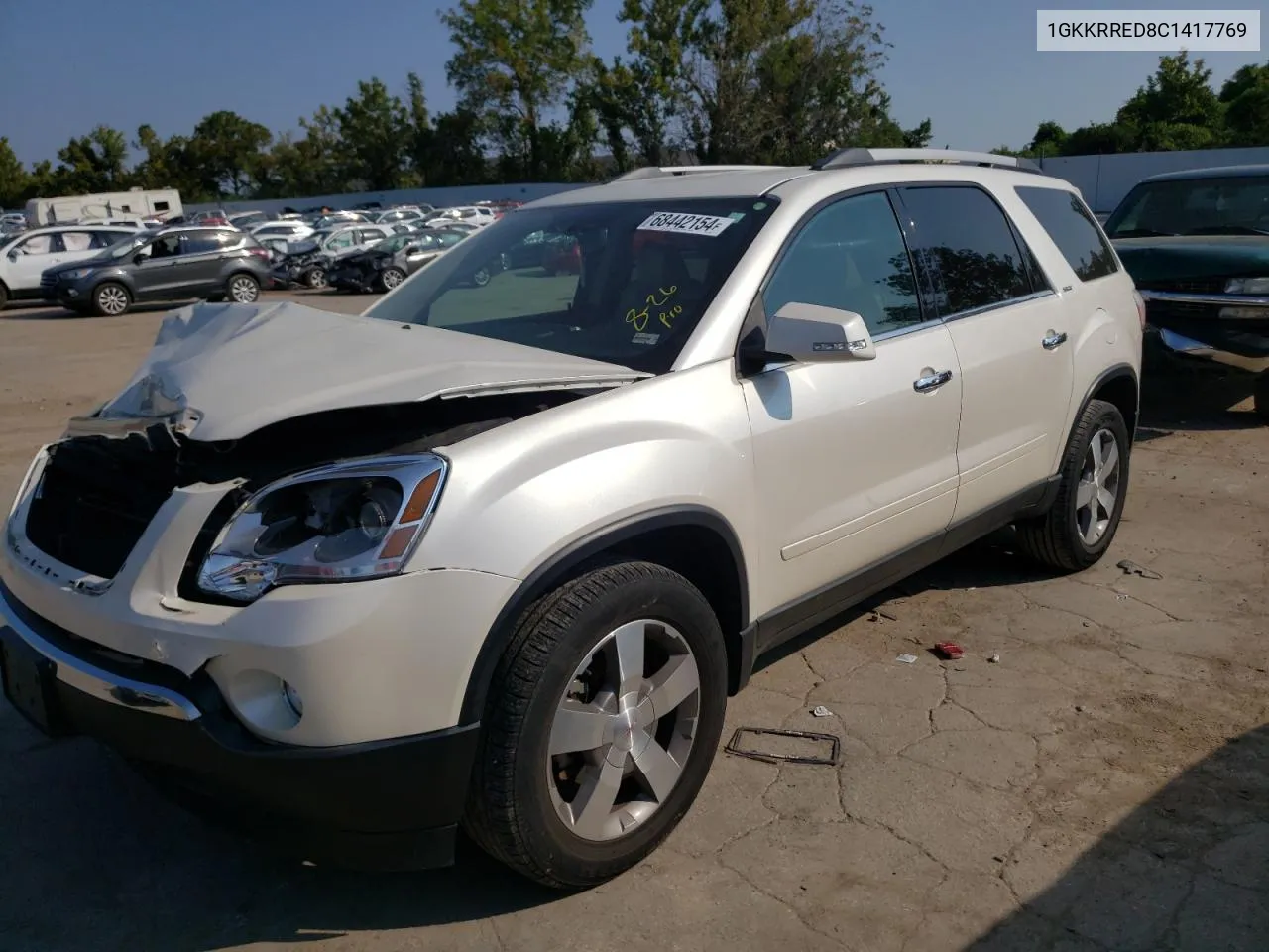 2012 GMC Acadia Slt VIN: 1GKKRRED8C1417769 Lot: 68442154