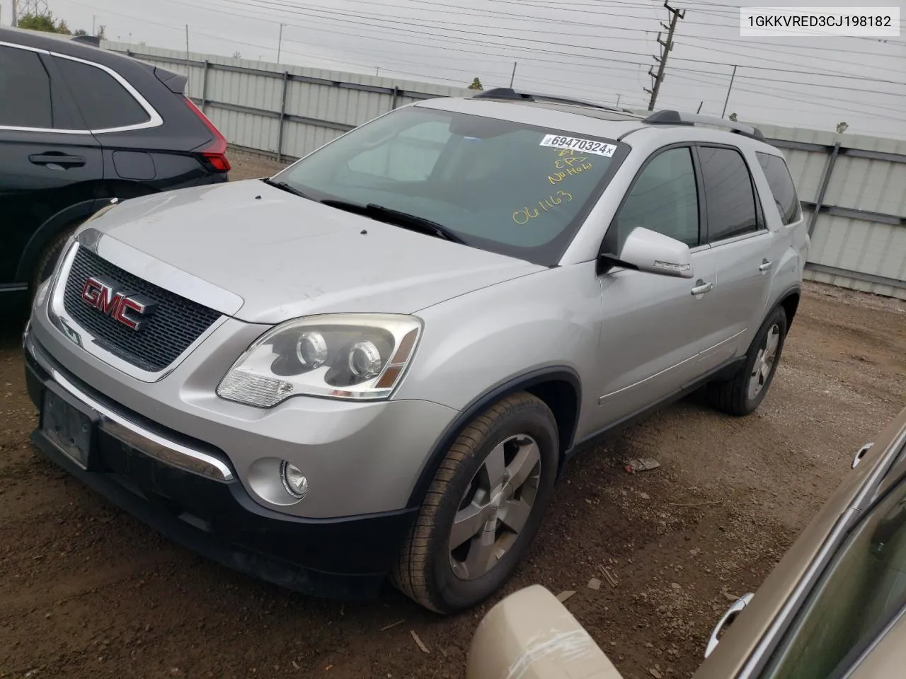 2012 GMC Acadia Slt-1 VIN: 1GKKVRED3CJ198182 Lot: 69470324