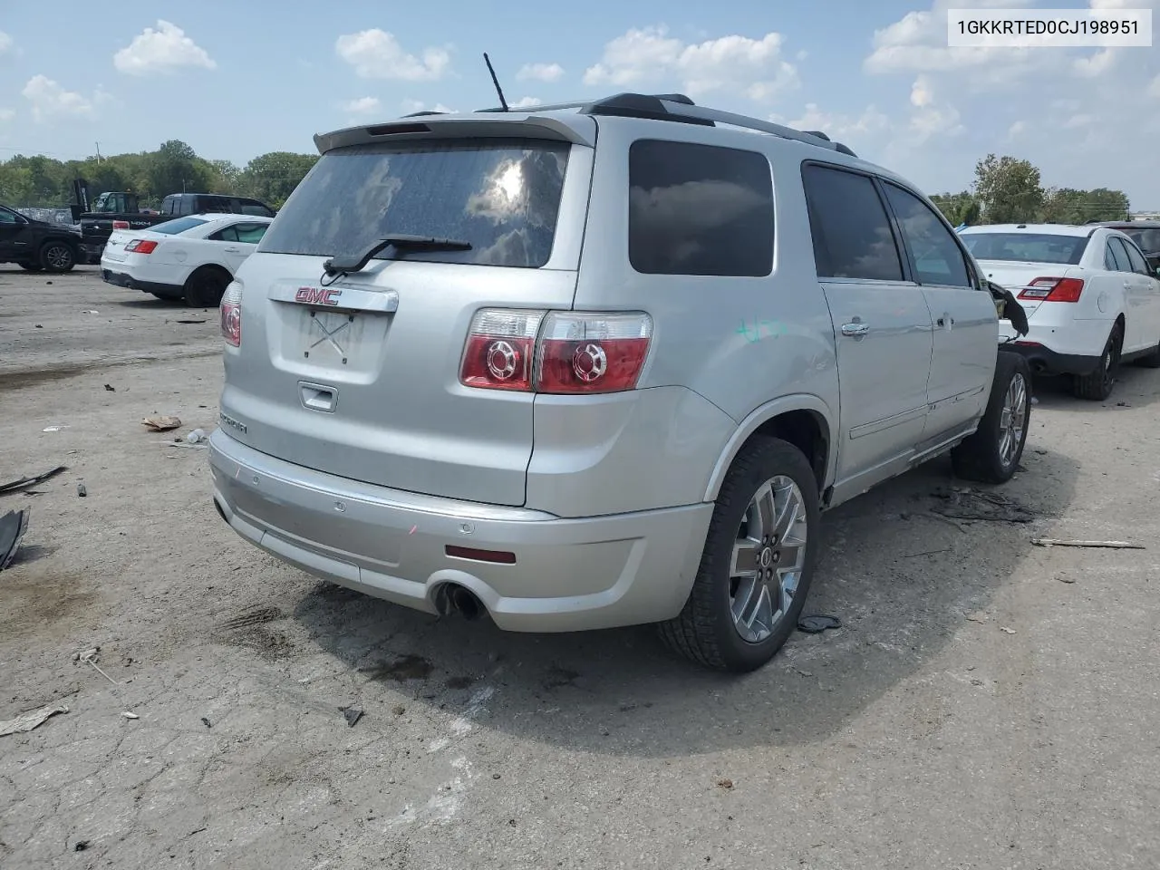 2012 GMC Acadia Denali VIN: 1GKKRTED0CJ198951 Lot: 69481484