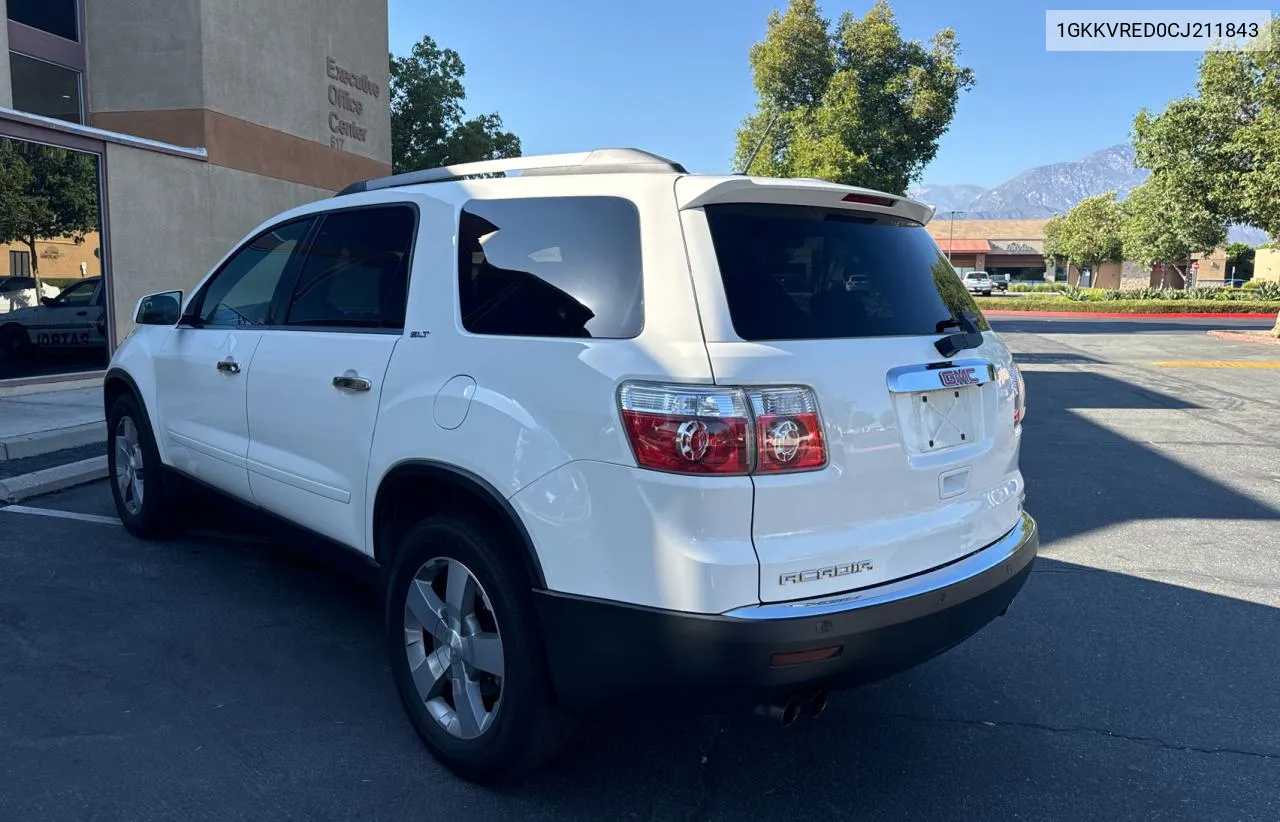 2012 GMC Acadia Slt-1 VIN: 1GKKVRED0CJ211843 Lot: 69729054