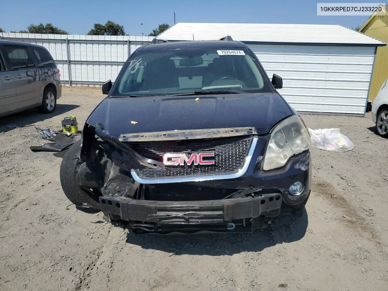 2012 GMC Acadia Sle VIN: 1GKKRPED7CJ233220 Lot: 70264674