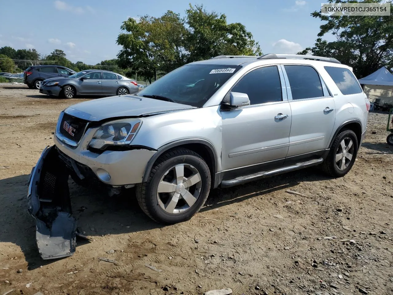 1GKKVRED1CJ365154 2012 GMC Acadia Slt-1