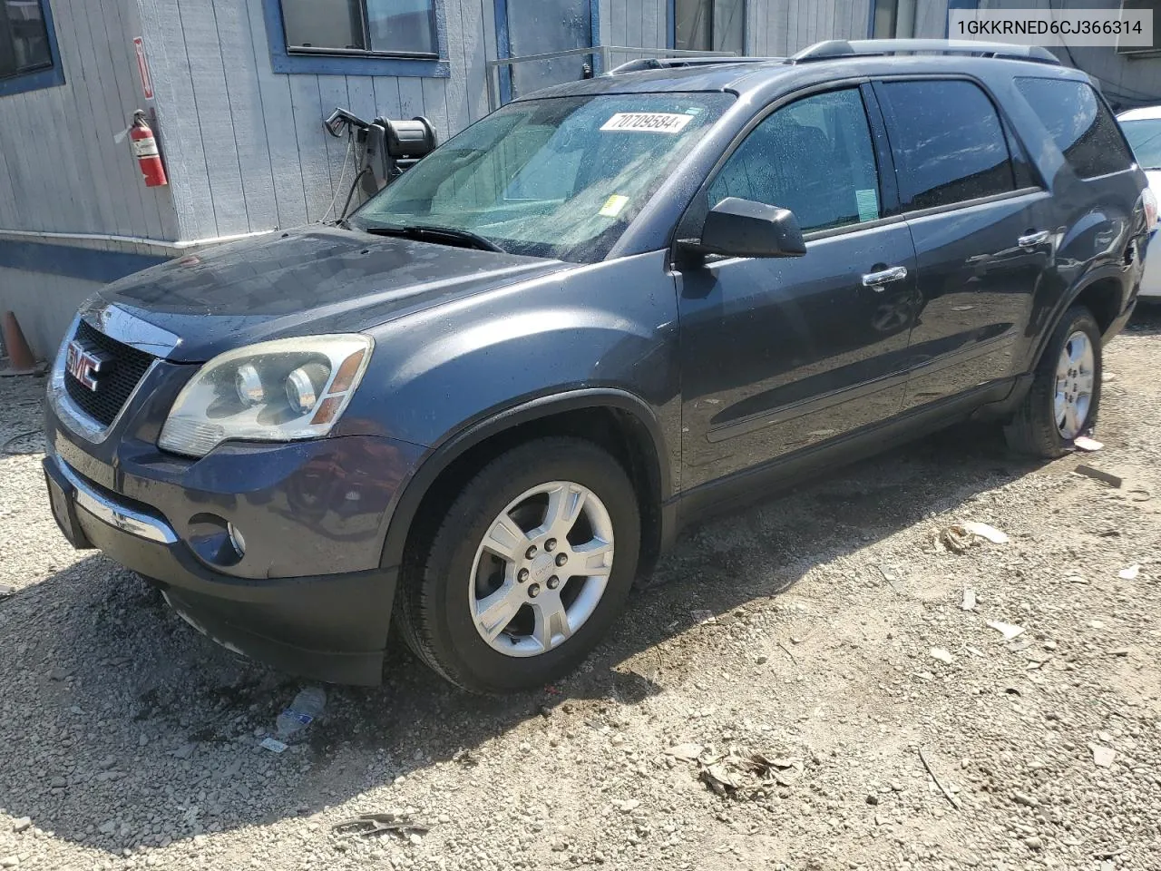 2012 GMC Acadia Sle VIN: 1GKKRNED6CJ366314 Lot: 70709584