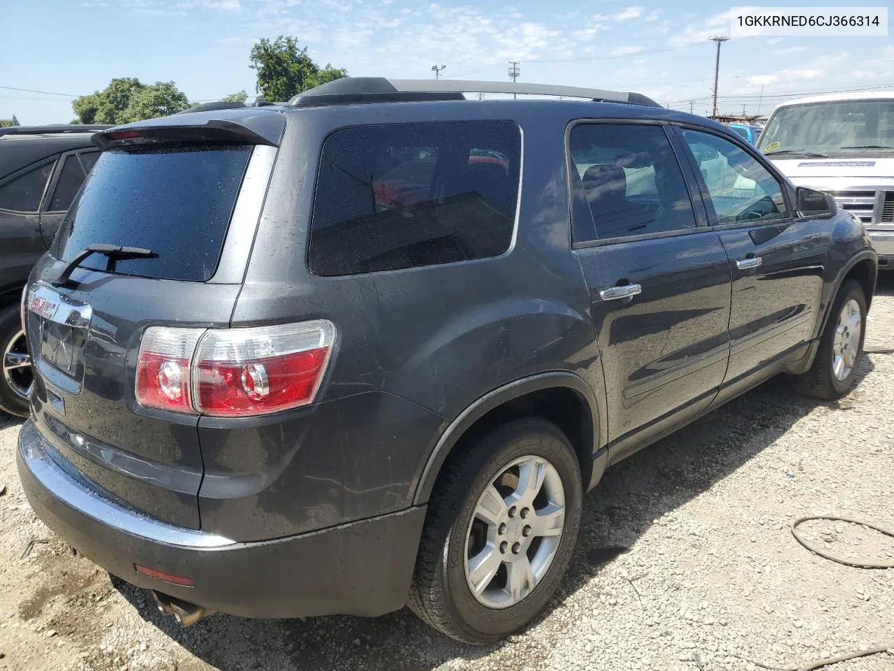 2012 GMC Acadia Sle VIN: 1GKKRNED6CJ366314 Lot: 70709584