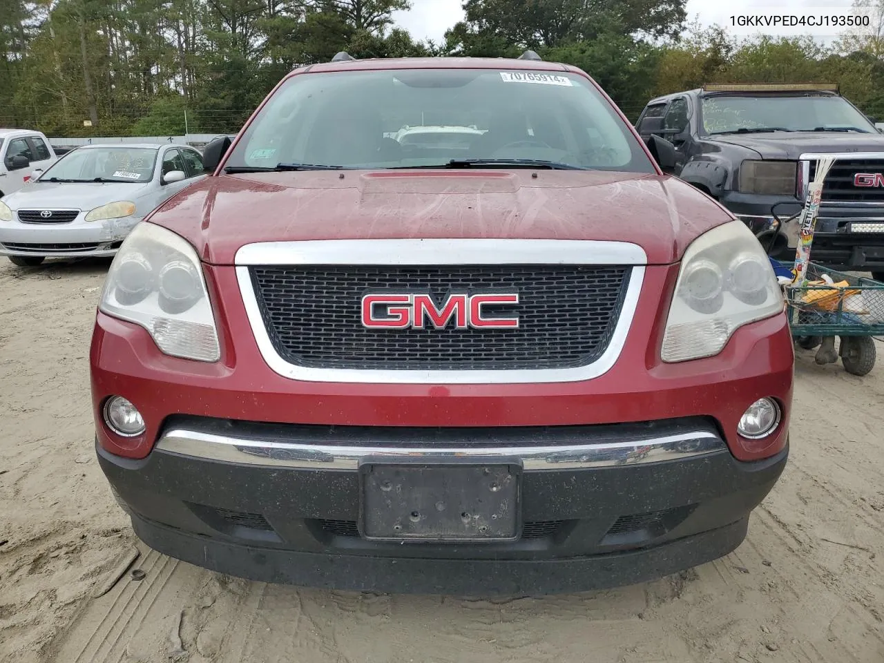 2012 GMC Acadia Sle VIN: 1GKKVPED4CJ193500 Lot: 70765914