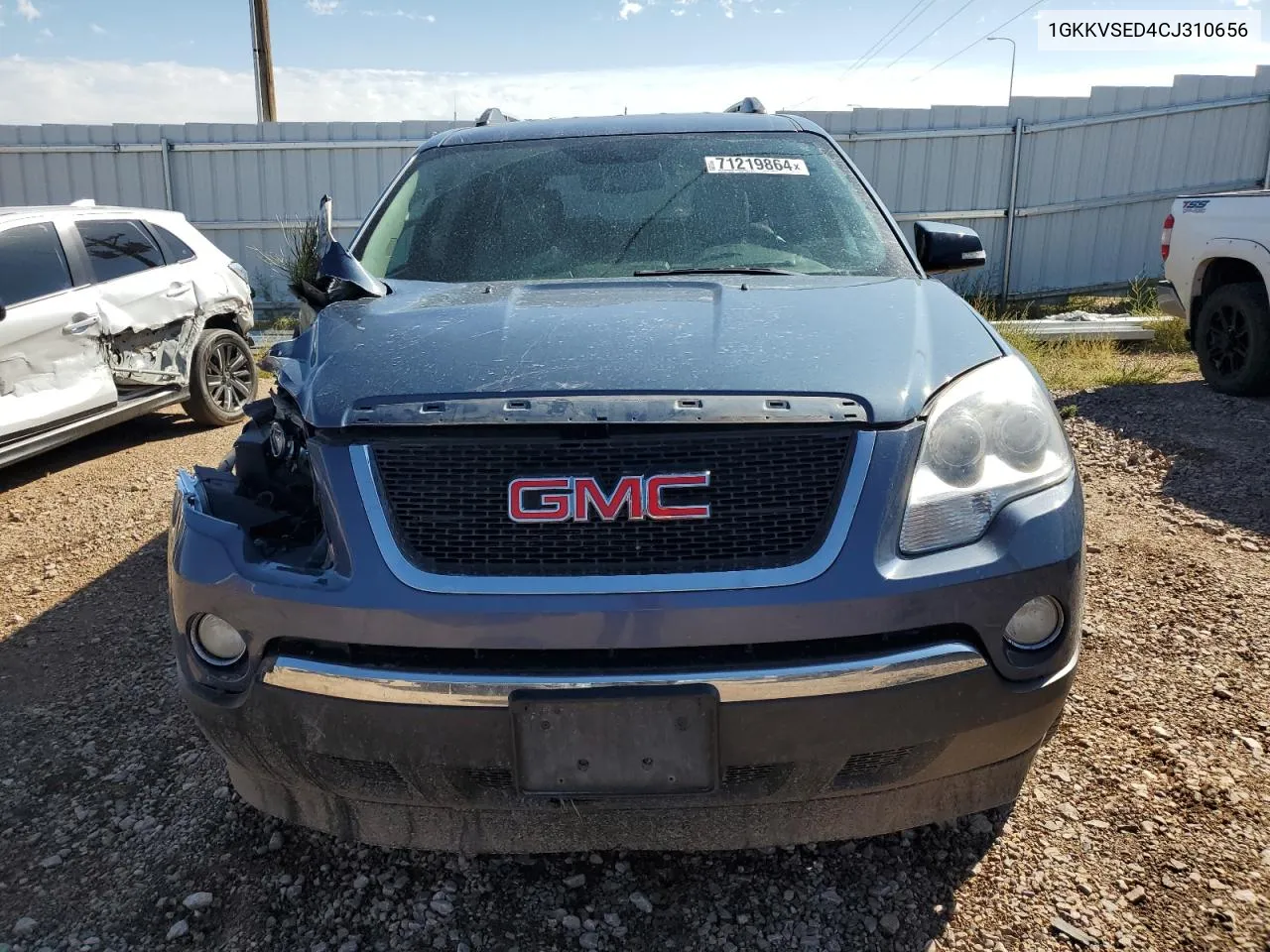 2012 GMC Acadia Slt-2 VIN: 1GKKVSED4CJ310656 Lot: 71219864