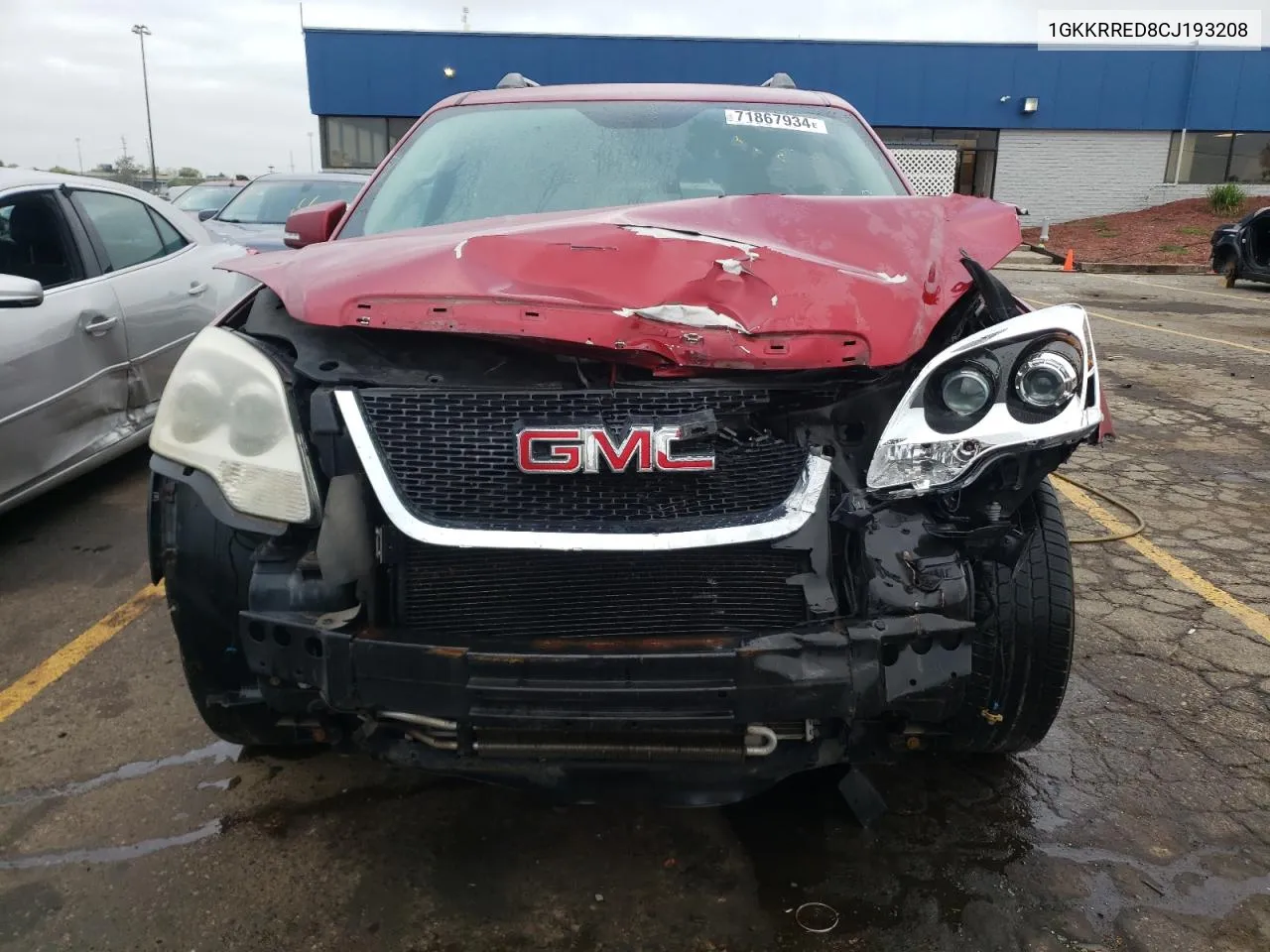 2012 GMC Acadia Slt-1 VIN: 1GKKRRED8CJ193208 Lot: 71867934