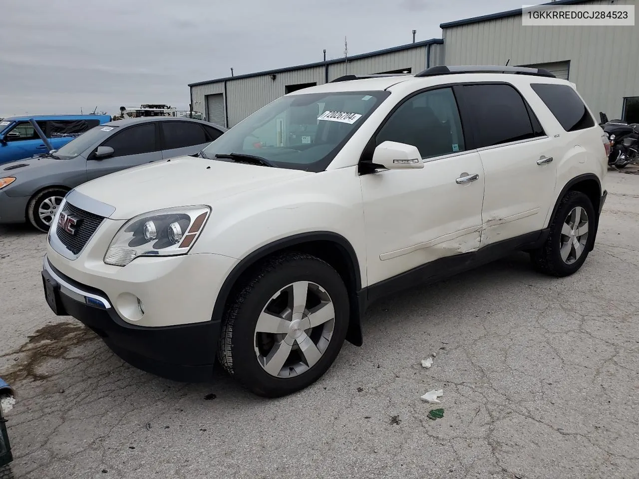 2012 GMC Acadia Slt-1 VIN: 1GKKRRED0CJ284523 Lot: 72026704