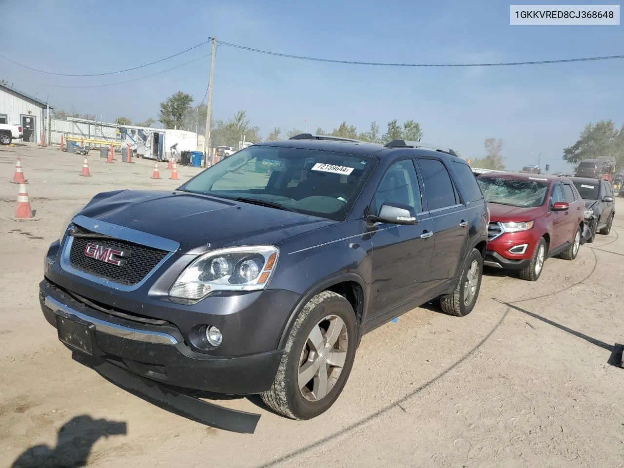 2012 GMC Acadia Slt-1 VIN: 1GKKVRED8CJ368648 Lot: 72159644