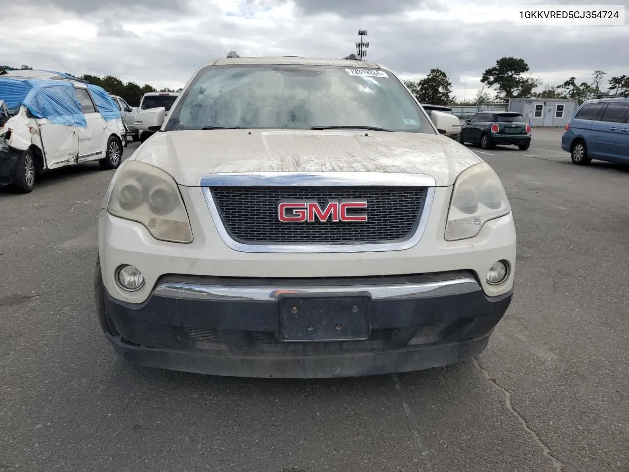 1GKKVRED5CJ354724 2012 GMC Acadia Slt-1