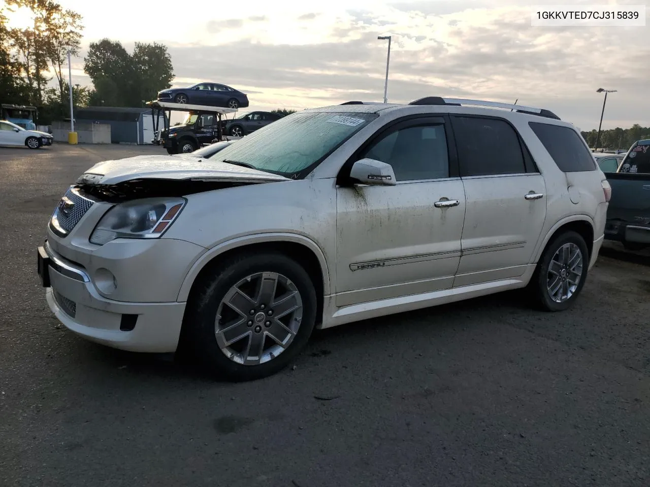 2012 GMC Acadia Denali VIN: 1GKKVTED7CJ315839 Lot: 72399144