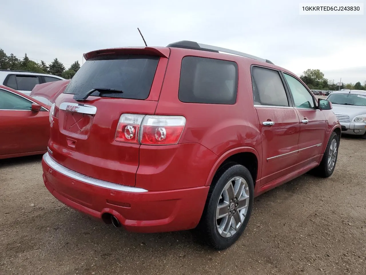 2012 GMC Acadia Denali VIN: 1GKKRTED6CJ243830 Lot: 72778444