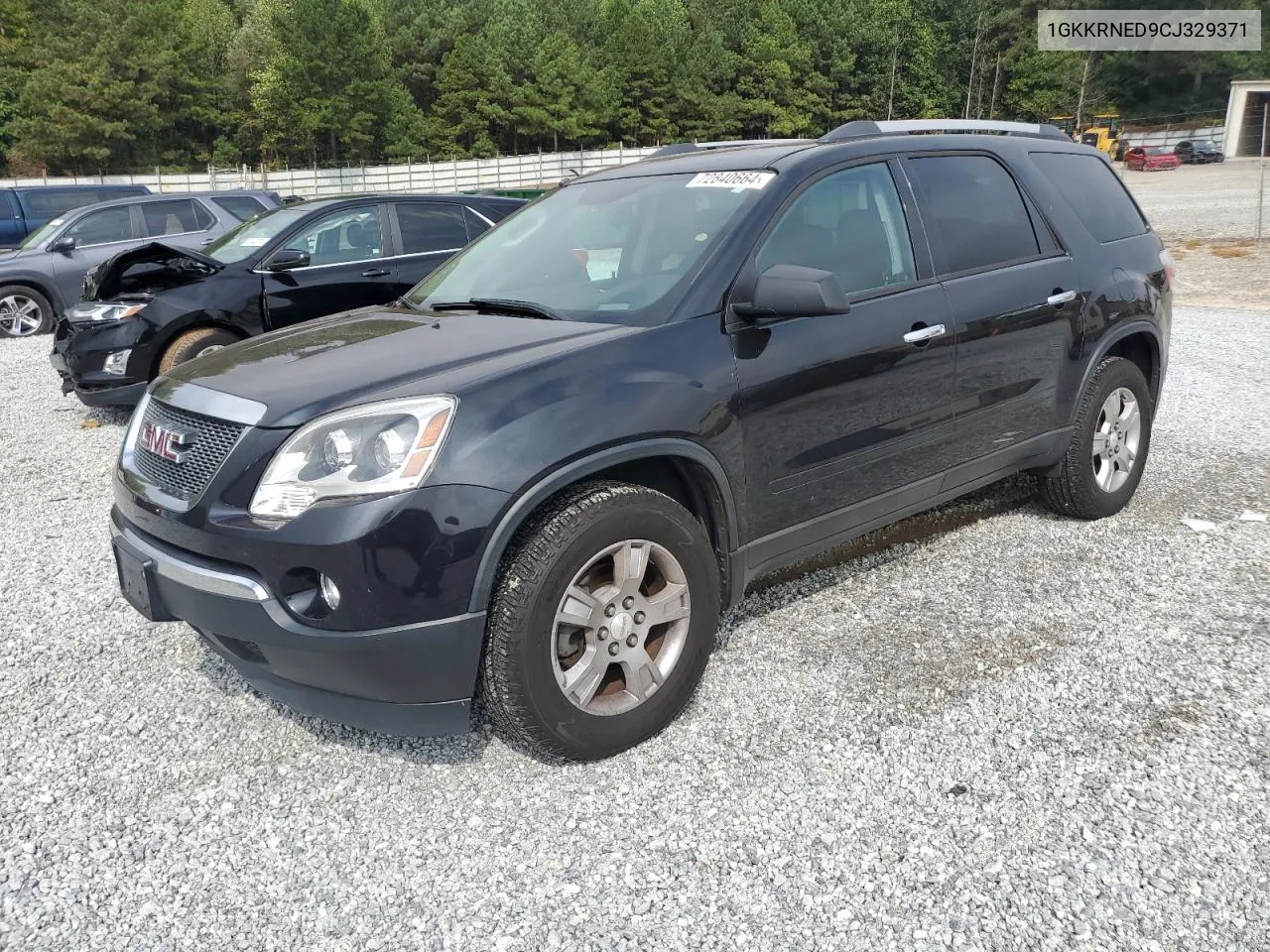 2012 GMC Acadia Sle VIN: 1GKKRNED9CJ329371 Lot: 72840664