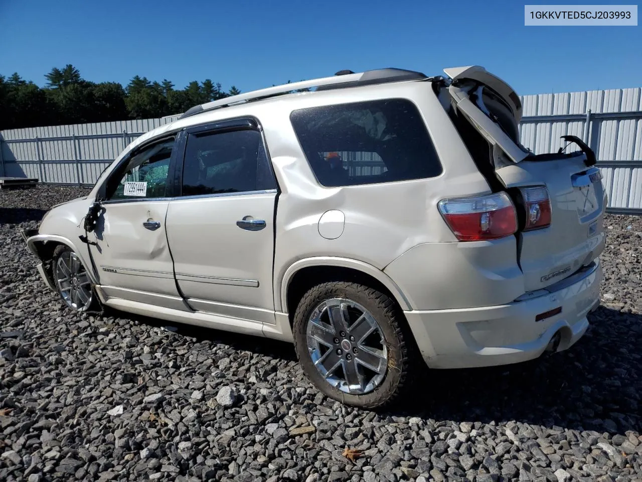 1GKKVTED5CJ203993 2012 GMC Acadia Denali